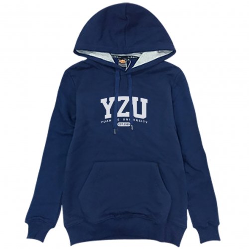 【30件起做，可來圖客製】YZU經典款刷毛帽T_深藍
