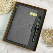 【團購商品，10組起做】元智旅行手札書寫禮盒_霧黑組/皮革組(可混色)