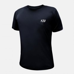 【團購商品，10件起做】YZU簡約超細纖維排汗衫_經典黑
