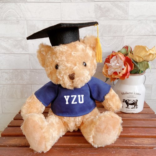 【團購商品，10隻起做】YZU畢業小熊_藍