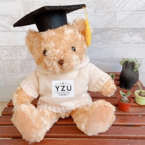 【團購商品，10隻起做】【畢業送禮，回憶滿分】YZU微笑小熊_奶油米