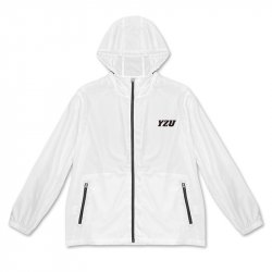 【團購商品，10件起做】YZU輕量機能防潑水風衣外套_白