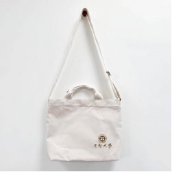 【團購商品，10個起做】YZU帆布文青兩用包_米白