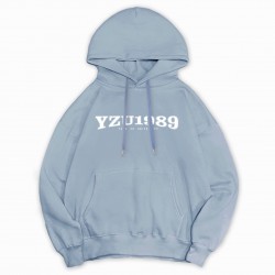 【書局獨賣】YZU落肩帽Ｔ_霧灰藍