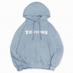 【書局獨賣】YZU落肩帽Ｔ_霧灰藍