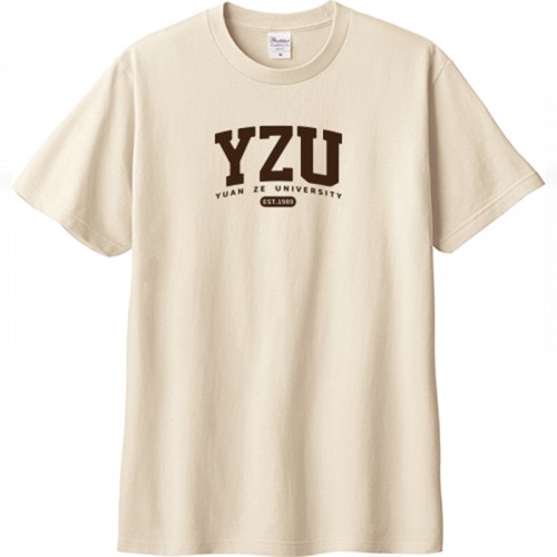 【書局獨賣】YZU經典短Ｔ＿奶茶