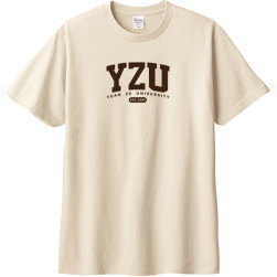 【書局獨賣】YZU經典短Ｔ＿奶茶
