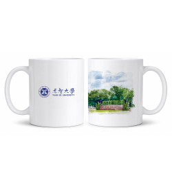 【團購商品，10件起做】YZU水彩校景馬克杯_校門
